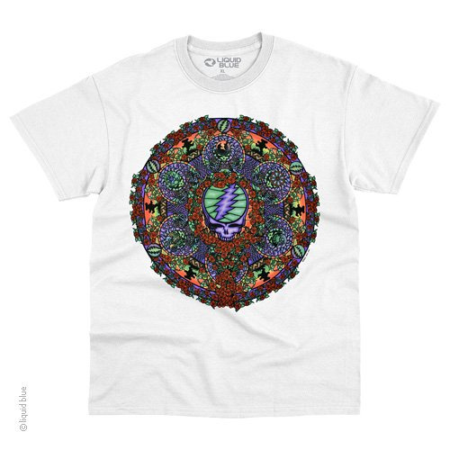 Grateful Dead - Celtic Mandala White Short Sleeve T Shirt